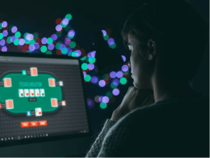 Jogador jogando PokerStars no Android